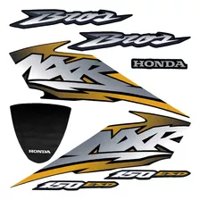 Kit Adesivos Honda Bros 150 Ano 2004 Preto Esd Cor Preta 2004 Esd