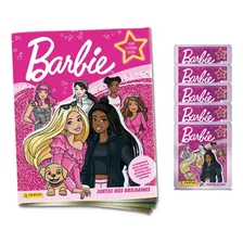 Kit Barbie Juntas Nós Brilhamos - Álbum Com 25 Figurinhas