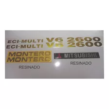 Mitsubishi Montero Pajero V6 2600 Kit Calcomania X 5 Unidade