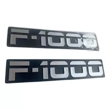 Emblemas Ford F-1000 93/96 Cinza Peça Qualidade Par