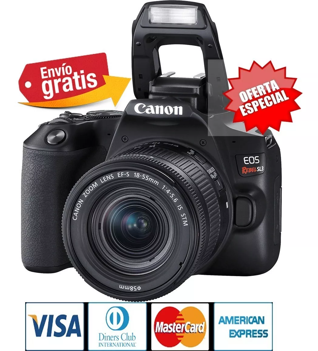 Camara Canon Sl3 Mejor Que T7i 18.55mm 24 Mpx 4k Wifi Hdmi