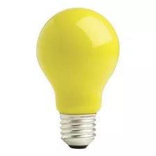 Lâmpada Incandescente Amarela Anti-inseto 100w 220v E27 Cor Da Luz Amarelo