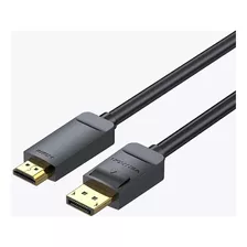 Cabo Displayport Para Hdmi Vention Hagbf 1m 4k Full Hd