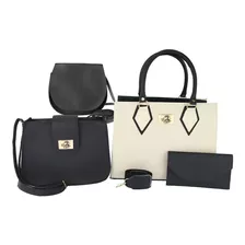 Kit 4 Bolsas Feminina Castelo Transversal Carteira Promoção