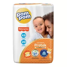 Fralda Descartável Infantil Pom Pom Derma Protek
