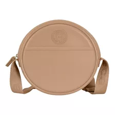 Bolsa Feminina Moleca Redonda Transversal Original 50006 Cor Nude