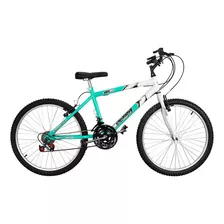 Bicicleta De Marcha Aro 24 Bicolor Freios V - Brake Pro Tork Cor Verde Anis - Branco