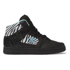 Zapatillas Mujer Dc Manteca 4 Hi Zebra