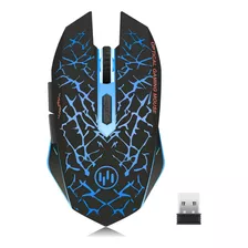 Mouse Gamer Tenmos K6 Inalambrico Led Blue