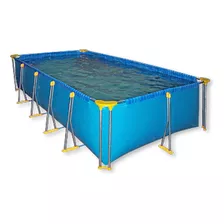 Pileta Estructural Rectangular Piletin 515x215x80 Con Capacidad De 8860 Litros De 515cm De Largo X 215cm De Ancho Azul