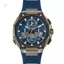 Relógio Bulova Masculino Precisionist X 98b357 Azul 10 Anos Cor Da Correia Azul-escuro Cor Do Bisel Cinza-escuro Cor Do Fundo Azul-escuro