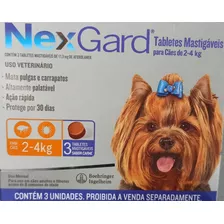 Nexgard 2-4kg - Caixa 3 Comp. Original E Lacrado