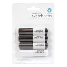 Kit Caneta Pta E Bca C/4 Silh-pen-blk Tinta Preto Exterior Preto