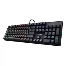 Teclado Mecânico Gamer Rgb Acer Nitro Tkl Nkw202 Usb Abnt 2