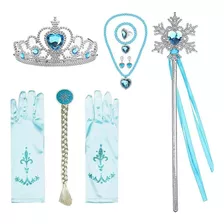Set De Accesorios Princesas Ana Y Elsa Para Niñas, Disfraz