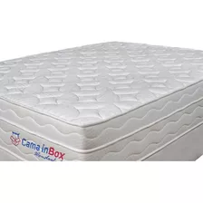 Conjunto King Pocket Cama Inbox Wonderful 193x203x71 Cor Branco