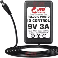 Fonte 9vdc 3a Para Relogio Ponto Control Id Rep Idclass 373