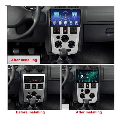 Radio Andorid Carplay 2+32 Renault Logan 2006-2013 Foto 4