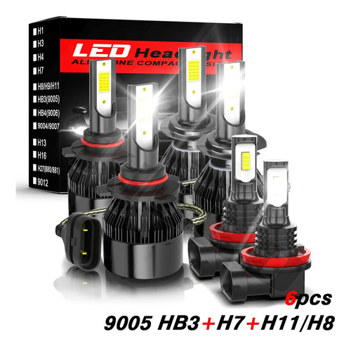 9005 H7 H11 Kit Led De Haz Alto/bajo Para Mazda 3 5 6 Cx7 Foto 2