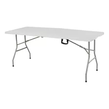 Mesa Plegable 180x70x74cm Blanca Bighouse