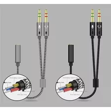 Adaptador P3 X P2 Para Pc Fone E Microfone Duplo Reforçado