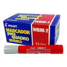 Pincel Para Quadro Branco Pilot Wbm-7 Vermelho 12 Unidades