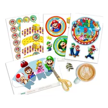 Kit Imprimible Cumpleaños Super Mario Bros - Personalizado