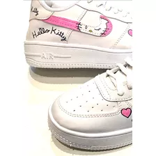Zapatillas Hello Kitty Mujer Nenas Deportivas Pintada A Mano