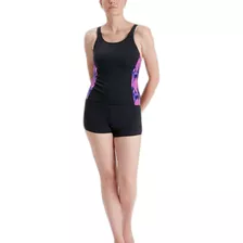 Trajes De Baño Speedo Natacion Panel Mujer Ng Rs