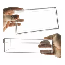 Caixa Organizadora Multiuso Acrilica Resistente 20x10x5cm Cor Transparente Liso