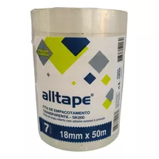 Fita Pp Adesiva Transparente 18x50m Pct C/7 Alltape