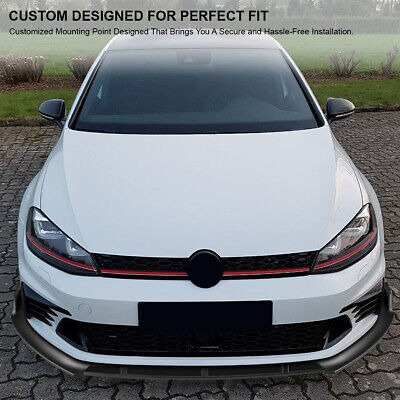 Fits 2014-2017 Vw Volkswagen Golf Mk7 3pc  Bumper Lip Sp Oag Foto 8