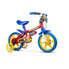 Bicicleta Infantil Aro 12 Azul/vermelha Fireman - Nathor