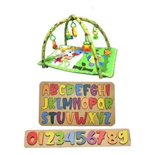 Kit Alfabeto Pedagógico + Números + Tapete Infantil Musical