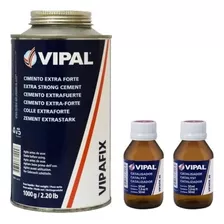 01 Cola Vipafix 1kg + 02 Catalisador 50gr Vipal - C/ Nf