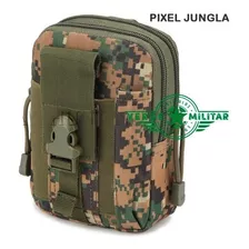 Funda Tactica Militar Molle Cartera Protector Porta Celular Cel Samsung iPhone Viaje Pasaporte Dinero Bolsa Deportiva