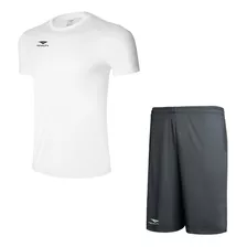 Kit Camiseta E Bermuda Bolso Conjunto Academia Penalty 