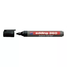 Marcador Pizarra Edding 360 Recargable X10unid Flipchart Color Negro