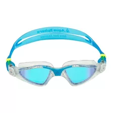 Óculos De Natação Aqua Sphere Kayenne Lente De Titanium Cor Transparente Com Azul / Lente Titanium Azul Espelhada