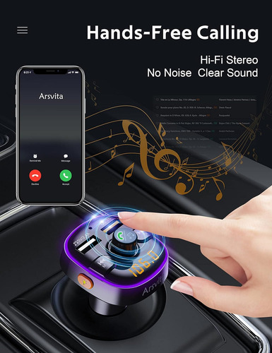 Transmisor Fm Bluetooth Para Automvil, Receptor De Radio/ad Foto 4