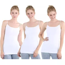 Pack 12 Polera Pabilo Mujer Básica Blanco / Verano 