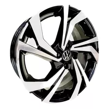 Rodas Gol Voyage Up Aro 17x7 4x100 (jogo) + Bicos S277 Cor Diamantado Preto