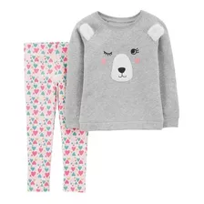 Pijama Carters Bebê Menina Fleece Inverno Enxoval
