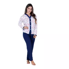 Pijama Longo Amamentação - Idosos - Pós Cirurgia - Pós Parto