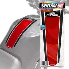 Adesivo Tanque Envernizado Honda Cg 150 Fan Esi Gravata Cor Vermelho/preto
