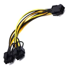 Cabo De Energia 6 Pin Para 2 X 8 (6+2) Pin Pci-e Splitter