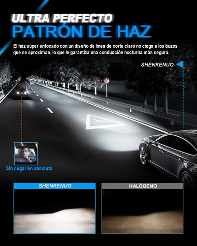 Kit De Faros Led 9007 De Alta Y Baja Intensidad, 6000 K Foto 5