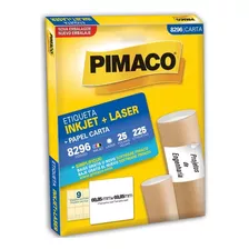 Etiquetas 9 Pimaco 69,85x69,85 Papel A4 Adesiva Inkjet/laser