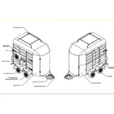 Projeto P/ Carretinha Reboque Transporte Para 02 Cavalos 