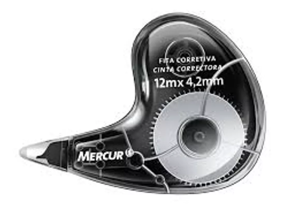Fita Corretiva Mercur 4,2mm X 12m - 2 Unidades